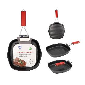 ASADOR GRILL MANGO PLEGABLE 24X24 CM