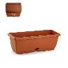 JARDINERA TERRACOTA 40X20X17,5 CM 11903 CON BANDEJA