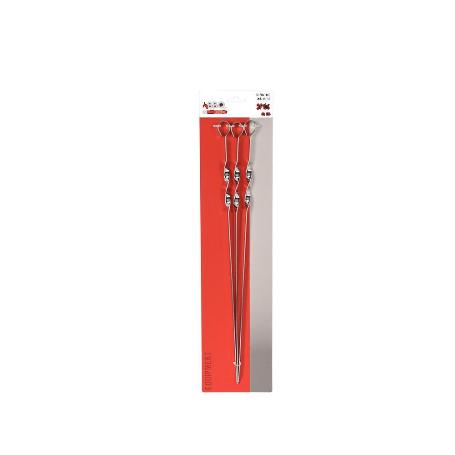 PINCHOS BROCHETAS 45 CM ACERO