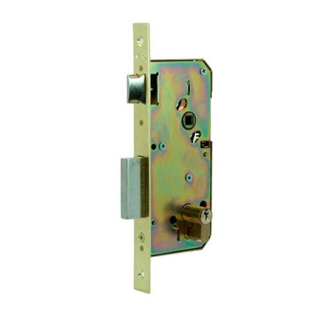 CERRADURA 4200 50 MM LATONADO PALANCA DESLIZANTE PICAPORTE REVERSIBLE