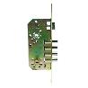 CERRADURA SEGURIDAD 4220 60 MM LATONADO 4 BULONES DESLIZANTES PICAPORTE REVERSIBLE