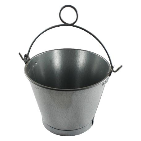 CUBO CHAPA GALVANIZADO ASA ANILLA 20 CM 2 L