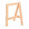 CABALLETE MADERA GLAM 74X45,5CM FIJO