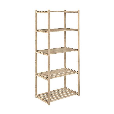 ESTANTERIA NATURA 1710X650X400MM 5 BALDAS