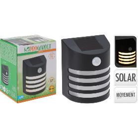 APLIQUE SOLAR DETECTOR MOVIMIENTO 12X9X15 CM