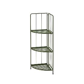 ESTANTERIA PLEGABLE ESQUINA 42X30X90 CM NEGRA