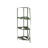 ESTANTERIA PLEGABLE ESQUINA 42X30X90 CM NEGRA
