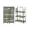 ESTANTERIA PLEGABLE 58X27X90 CM METAL NEGRA