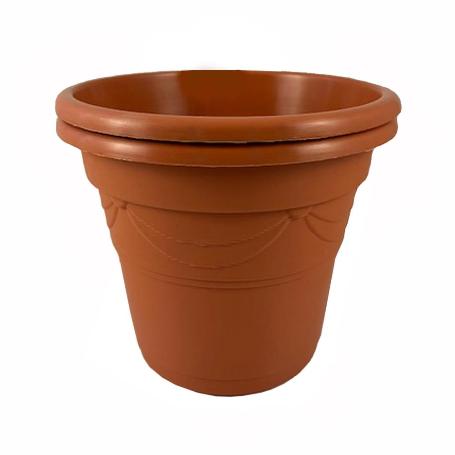 MACETA MARRON 17 CM