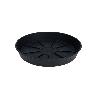 PLATO MACETA PLASTICO 18 CM ANTRACITA