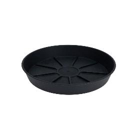 PLATO MACETA PLASTICO 29 CM ANTRACITA