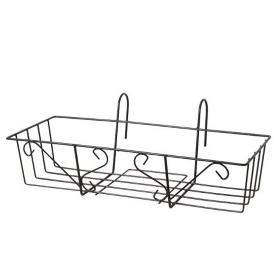 SOPORTE METAL JARDINERA BARANDILLA 51,5X22X12CM