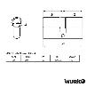 BOMBILLO PERFIL 60X30X30 MM LATON 5 LLAVES PUNTOS