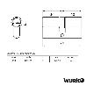 BOMBILLO PERFIL 70X30X40 MM LATON 5 LLAVES PUNTOS