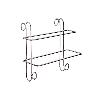 PERCHERO PUERTA TOALLAS DOBLE 14X20X39 CM