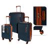 MALETAS ABS AZUL 49X28X72/42X25X61/34X22X53 CM