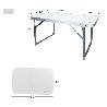 MESA PLEGABLE 60X40X40 CM BLANCA