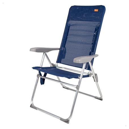 SILLA PLEGABLE ALUMINIO SLIM 6 POSICIONES 47X60X94 CM