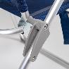 SILLA PLEGABLE ALUMINIO SLIM 6 POS 47X66X107 CM