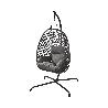 SILLA COLGANTE RATAN GRIS OSCURO