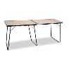 MESA PLEGABLE 160X60 CM TUBO AZUL BEIGE 878DDC