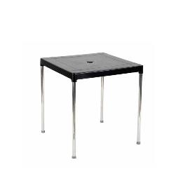 MESA APILABLE 70X70 CM ALUMINIO NEGRO 4026/06