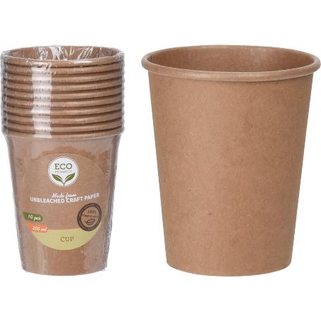 VASOS CARTON 250 ML 10 PIEZAS