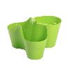 MACETA TRIPLE APILABLE 25X14 CM SURTIDA