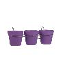 MACETAS TOSCANE 13 CM + SOPORTE MORADAS