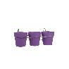 MACETAS TOSCANE 15 CM + SOPORTE MORADAS