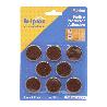 FIELTRO ADHESIVO CIRCULOS 27 MM MARRON