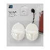 SOPORTE ADHESIVO PARA ENCHUFE BLANCO