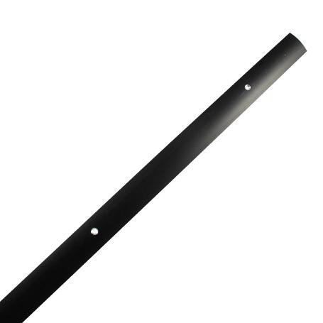 PLETINA M/CAÑA ALUMINIO NEGRO 2 MT ATORNILLAR