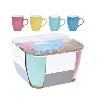 TAZAS MUG COLORES 340 ML 4 PIEZAS
