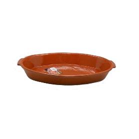 FUENTE OVAL BARRO ASAS 37X23 CM