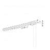 RIEL EXTENSIBLE 70 A 120 CM BLANCO