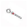 TACO METAL ARGOLLA 8X45MM CERRADA