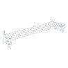 TENDEDERO EXTENSIBLE 180 CM BLANCO EPOXI