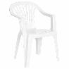 SILLA RESPALDO BAJO RESINA MONOBLOC, COLOR BLANCO, MODELO  LYRA