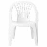 SILLA RESPALDO BAJO RESINA MONOBLOC, COLOR BLANCO, MODELO  LYRA