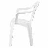 SILLA RESPALDO BAJO RESINA MONOBLOC, COLOR BLANCO, MODELO  LYRA