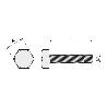 TORNILLO CABEZA HEXAGONAL DIN 933  ZI METRICA M-6 LARGO 30MM