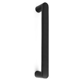 MANILLÓN DE MUEBLE. CROMO SATINADO. ASA LARGA. 1 UNIDAD. CUERPO RECTO - JANDEL ACABADO NEGRO