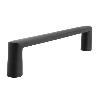 MANILLÓN DE MUEBLE. CROMO SATINADO. ASA LARGA. 1 UNIDAD. CUERPO RECTO - JANDEL ACABADO NEGRO