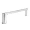 MANILLÓN DE MUEBLE. CROMO SATINADO. ASA LARGA. 1 UNIDAD. CUERPO RECTO - JANDEL ACABADO NEGRO