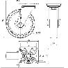 RUEDA GIRATORA PLACA INOX.10ZVI200-FT NYLON BLANCO EXTRAFUERTE EJE LISO