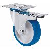 RUEDA GIRATORA PLACA FR.INOX.10ZVLIFD80-POA POLIAMIX BLANCO-POLIUR.AZUL LISO
