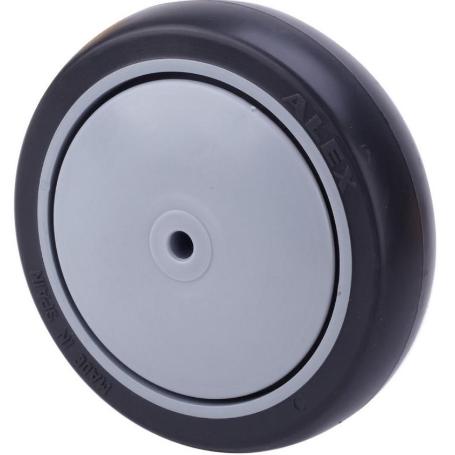 RUEDA PGAISB150CP-8-43 NUCLEO POLIAMIX Y BANDA GOMA GRIS EJE BOLAS