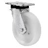 RUEDA GIRATORA PLACA 10SLR150-FT NYLON BLANCO EXTRAFUERTE EJE LISO
