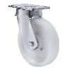 RUEDA GIRATORA PLACA 10SLR150-FT NYLON BLANCO EXTRAFUERTE EJE LISO